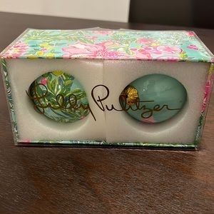Lilly Pulitzer GWP ornaments-fruity flamingo